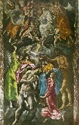 El Greco baptism of christ oil painting reproduction